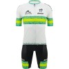 Fietskleding (Fietsshirt + Korte Koersbroek) 2023 Australië Nationaal Team - Groen Wit